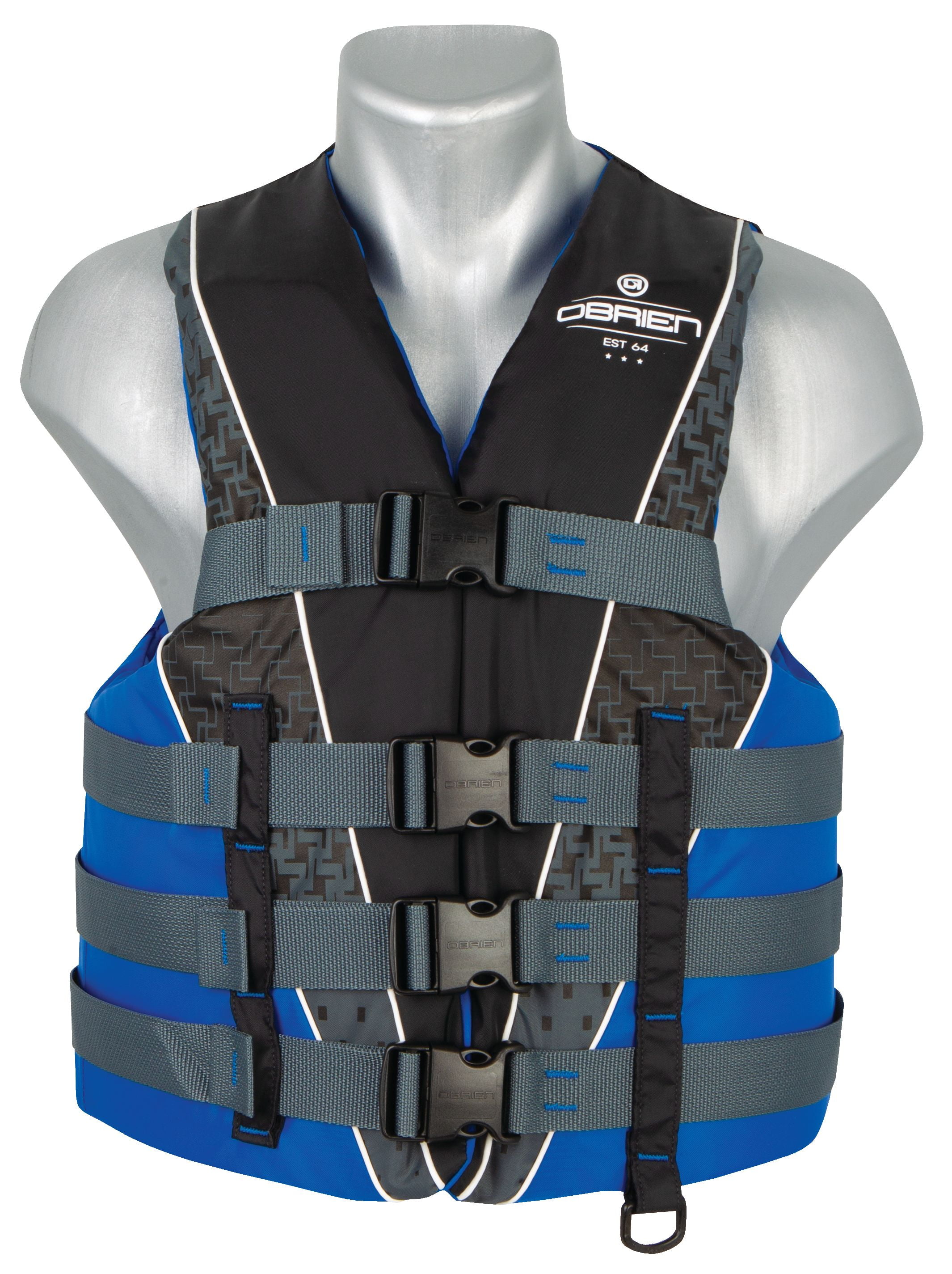 O'Brien 4 Belt Nylon Sport Life Jacket and Vest, Double Extra Super