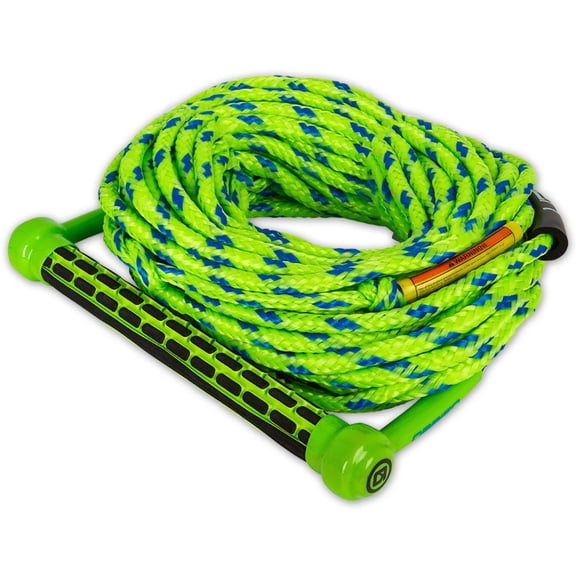 O'Brien Floating 1-Section Ski Combo Rope, Blue/Green