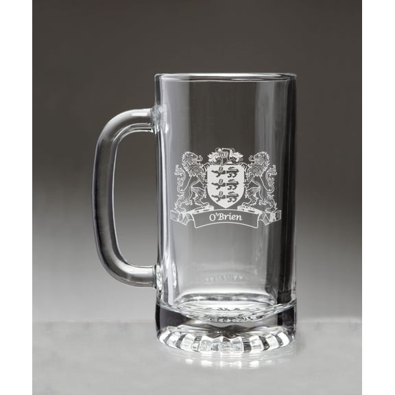 O'Brien Irish Coat of Arms Beer Mug with Lions
