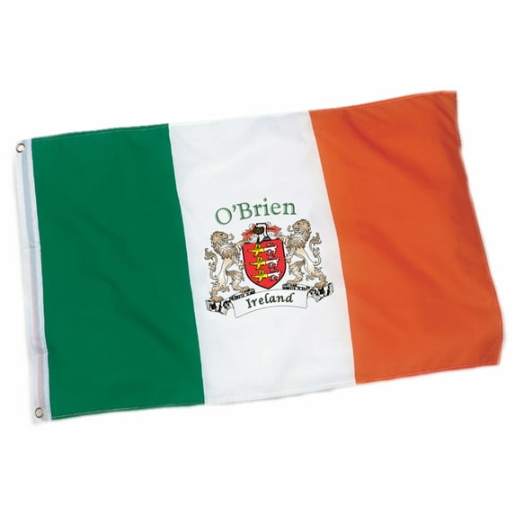 O'Brien Irish Coat of Arms Heavy Duty Outdoor Ireland Flag - 2'x3'