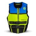 thumbnail image 1 of O'Brien Junior V-Back Neoprene USCGA Life Jacket with Front Zipper, Blue/Green, 1 of 6