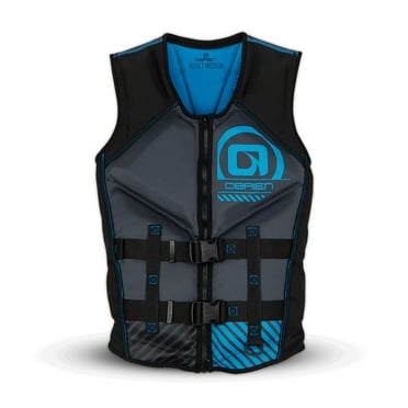 Open Box O'Brien Men's M Life Jacket w/Split Back Panel & BioLite Inner, Blue