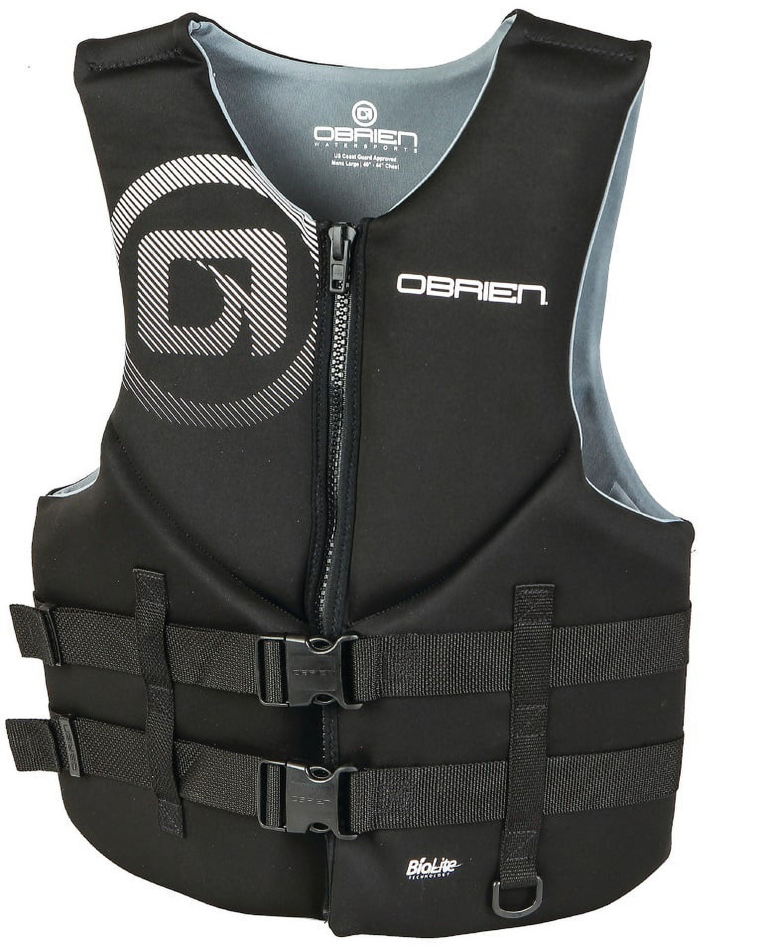 O'Brien Men's Traditional Neo Life Vest (Black)-XS (28