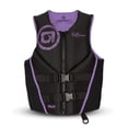 thumbnail image 1 of O'Brien Women's Traditional Neoprene USCGA Life Jacket with Zipper, Large, Black/Purple, 1 of 5