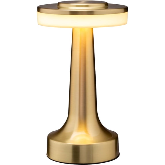 O’Bright Portable LED Table Lamp with Touch Sensor, 3-Levels Brightness, Rechargeable Battery Up to 48 Hours Usage, Night Light for Kids Nursery, Nightstand Lamp, Bedside Lamp (Gold)