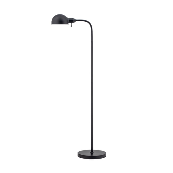 O'Bright Nova - Adjustable Floor Lamp with Flexible Gooseneck and Rotatable Shade, E26 Socket, 10-Inch Base - Ideal for Reading, Bedside, Living Room, Black