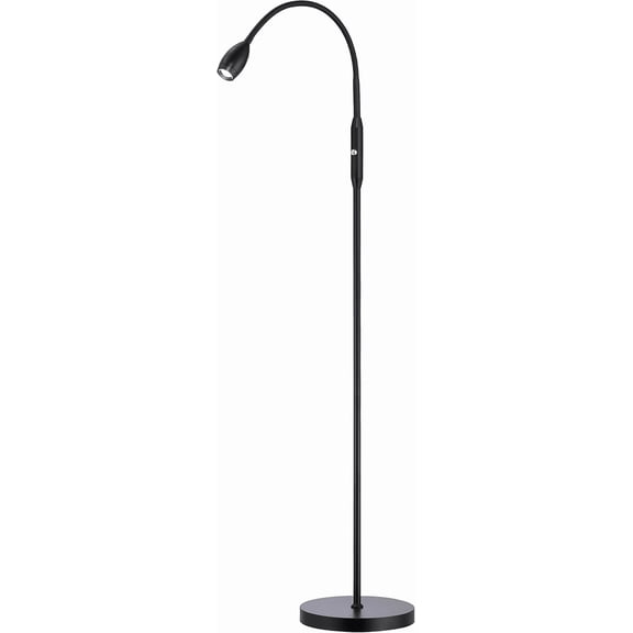 OBright Ray Adjustable LED Floor Lamp - Dimmable Gooseneck Spotlight