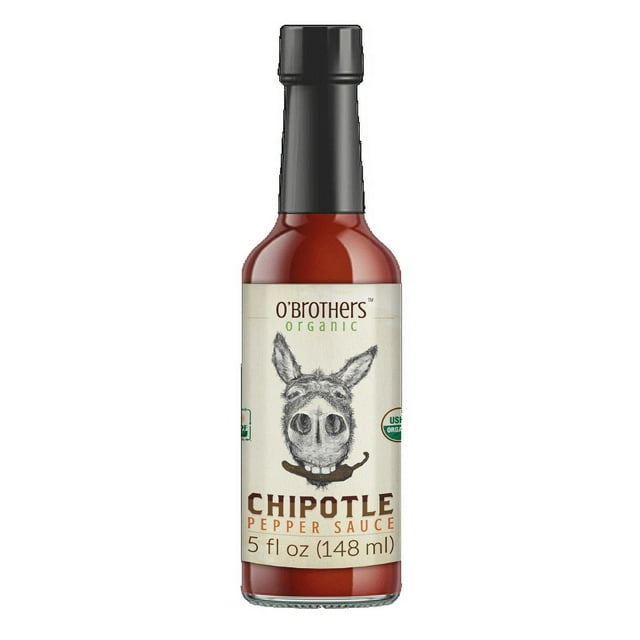 O'Brothers Organic Chipotle Pepper Sauce, 5 oz
