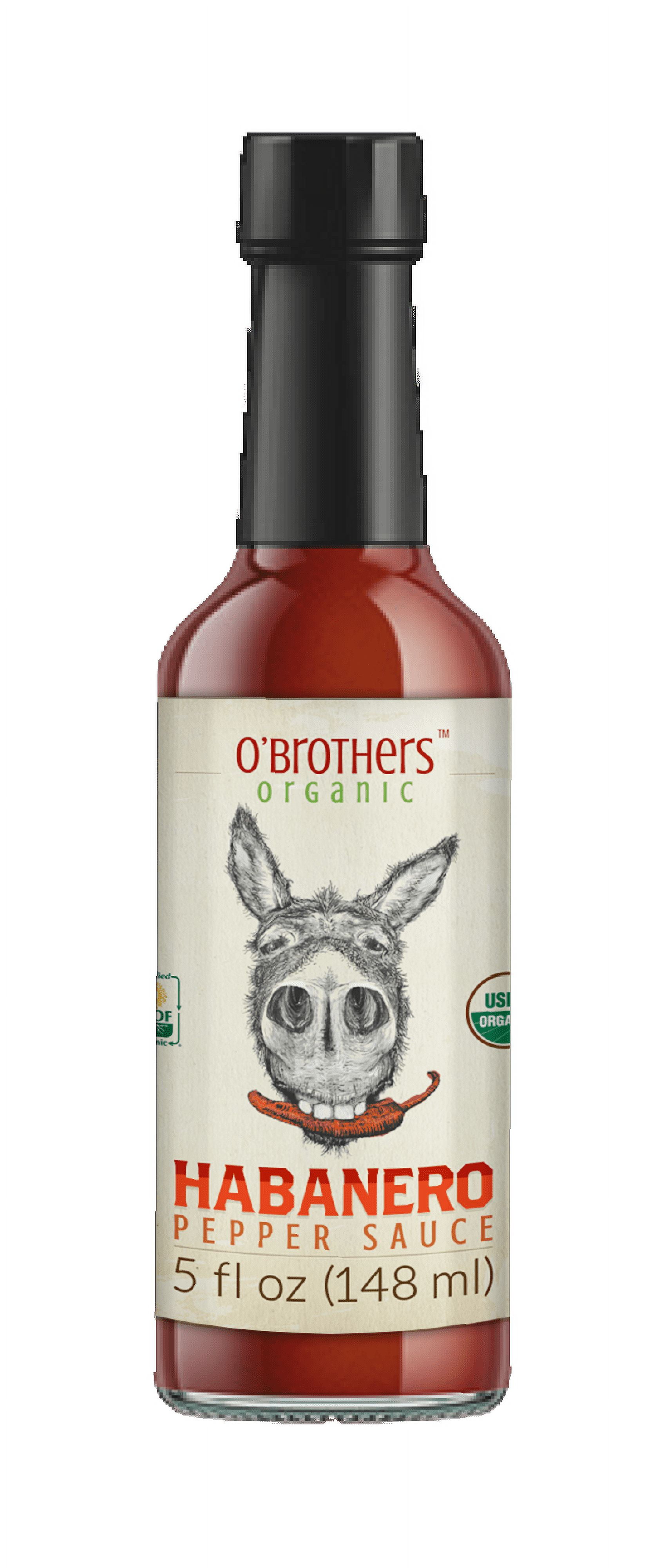  O'Brothers, Habanero Hot Sauce, 5 oz : Grocery