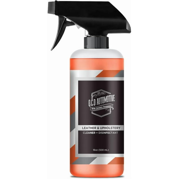 O.C.D AUTOMOTIVE Leather Cleaner - Safely Clean & Protect Leather Seats, Boat Upholstery, Car Interiors - Premium Formula for Deep Cleaning and Long-Lasting Shine (16oz Full Bottle)