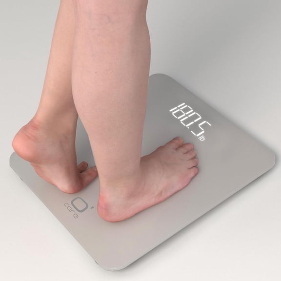 O'CARE Digital Bathroom Scale Highly Accurate Body Weight Scale Large Clear LED Display Differential Including 4*AAA Battery Measures up to 400LB