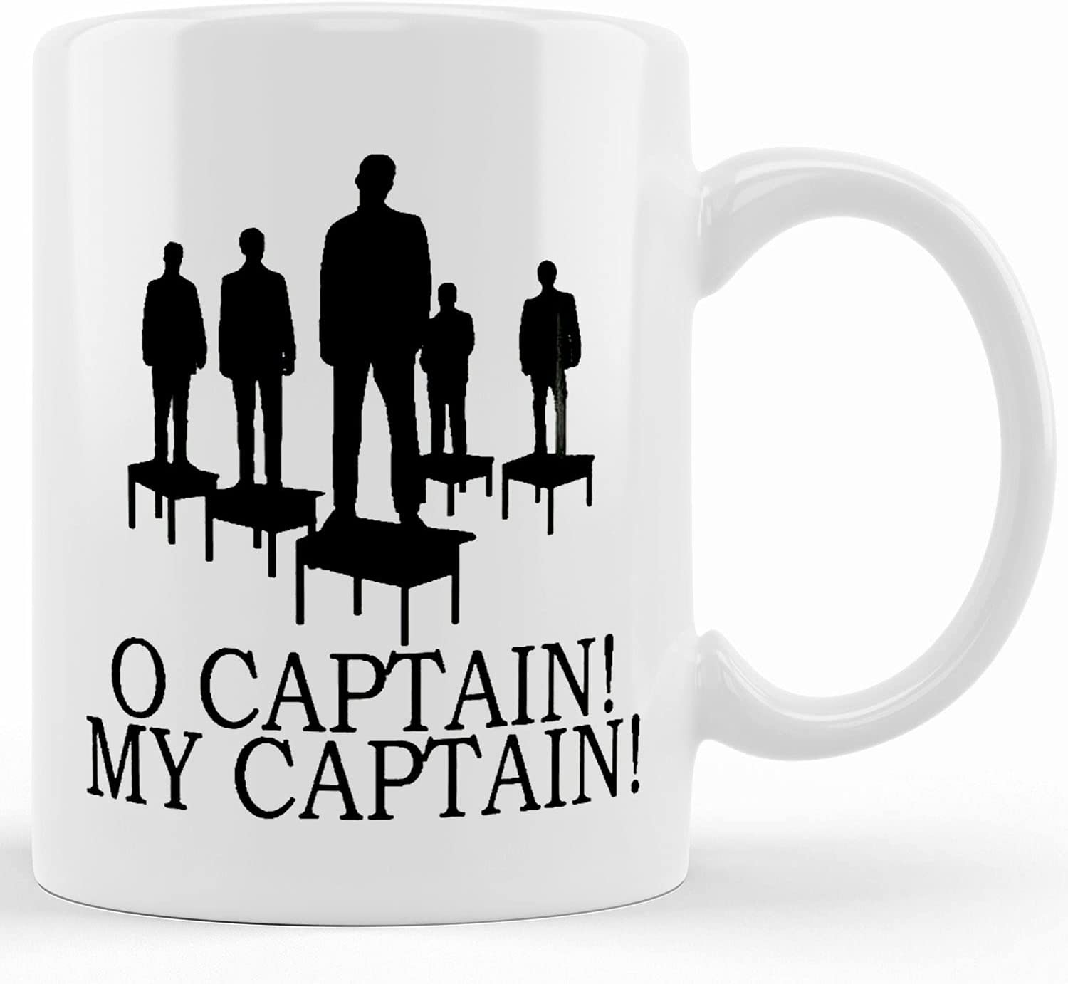 O Captain My Captain Mug, Ceramic Novelty Coffee Mug, Tea Cup, Gift ...