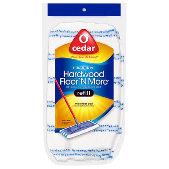 O'Cedar 151198 Hardwood Floor & More Wet or Dry Washable Mop Refill Bonnets - Quantity of 12