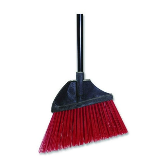 Nexstep Commercial Products MaxiPlus Angle Broom, 56" Overall Length, Red/Black