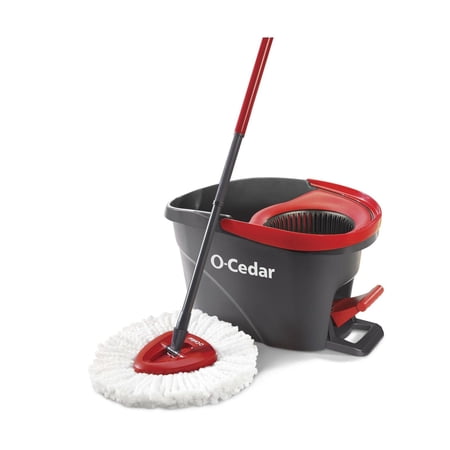 O-Cedar EasyWring Microfiber Spin Mop, Bucket Floor Cleaning System