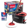 thumbnail image 1 of O-Cedar EasyWring Microfiber Spin Mop and Bucket Cleaning System + Lavender Pac (Variety Pack), 1 of 8