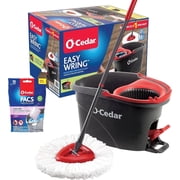 O-Cedar EasyWring Microfiber Spin Mop and Bucket Cleaning System + Lavender Pac Variety Pack