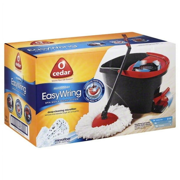 O-Cedar EasyWring Spin Mop & Bucket System Model VIPRB-148473