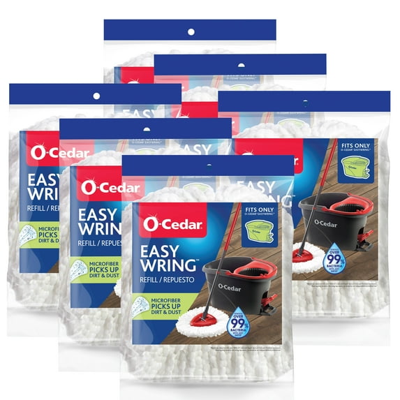 O-Cedar EasyWring Spin Mop Refill (6 Count)