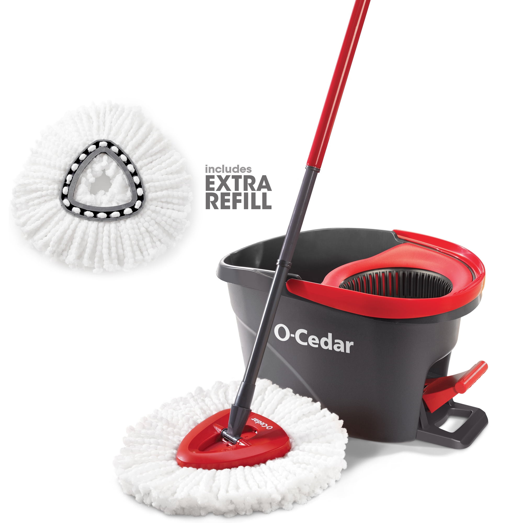 O-Cedar EasyWring Spin Mop & Bucket System with Extra