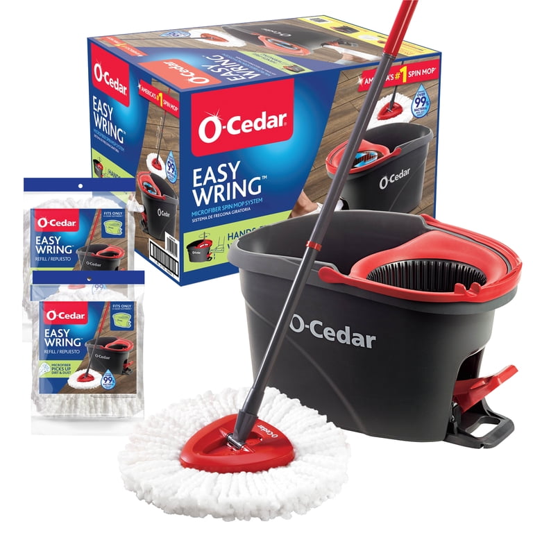 USAです(o^^o) O-Cedar EasyWring Microfiber Spin Mop & Bucket System with Extra