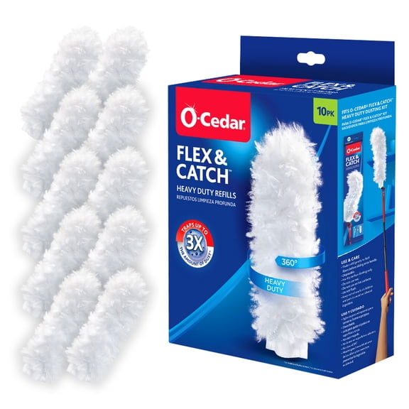 O-Cedar Flex & Catch Heavy Duty Dusting Refills, 10 Count