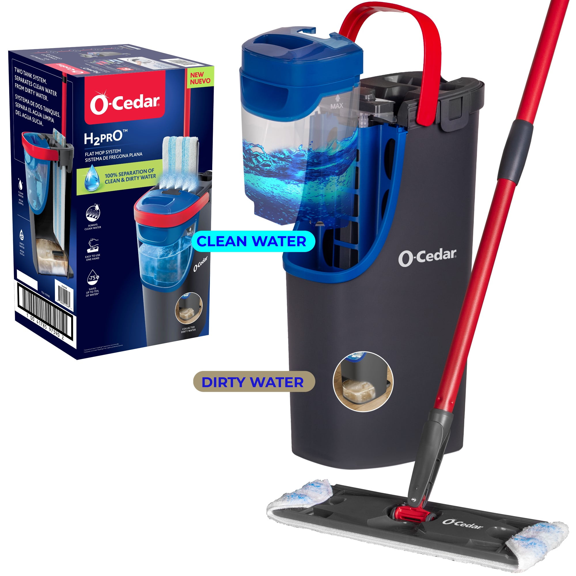 O Cedar H2PRO Flat Mop System – Effortless Deep Clean