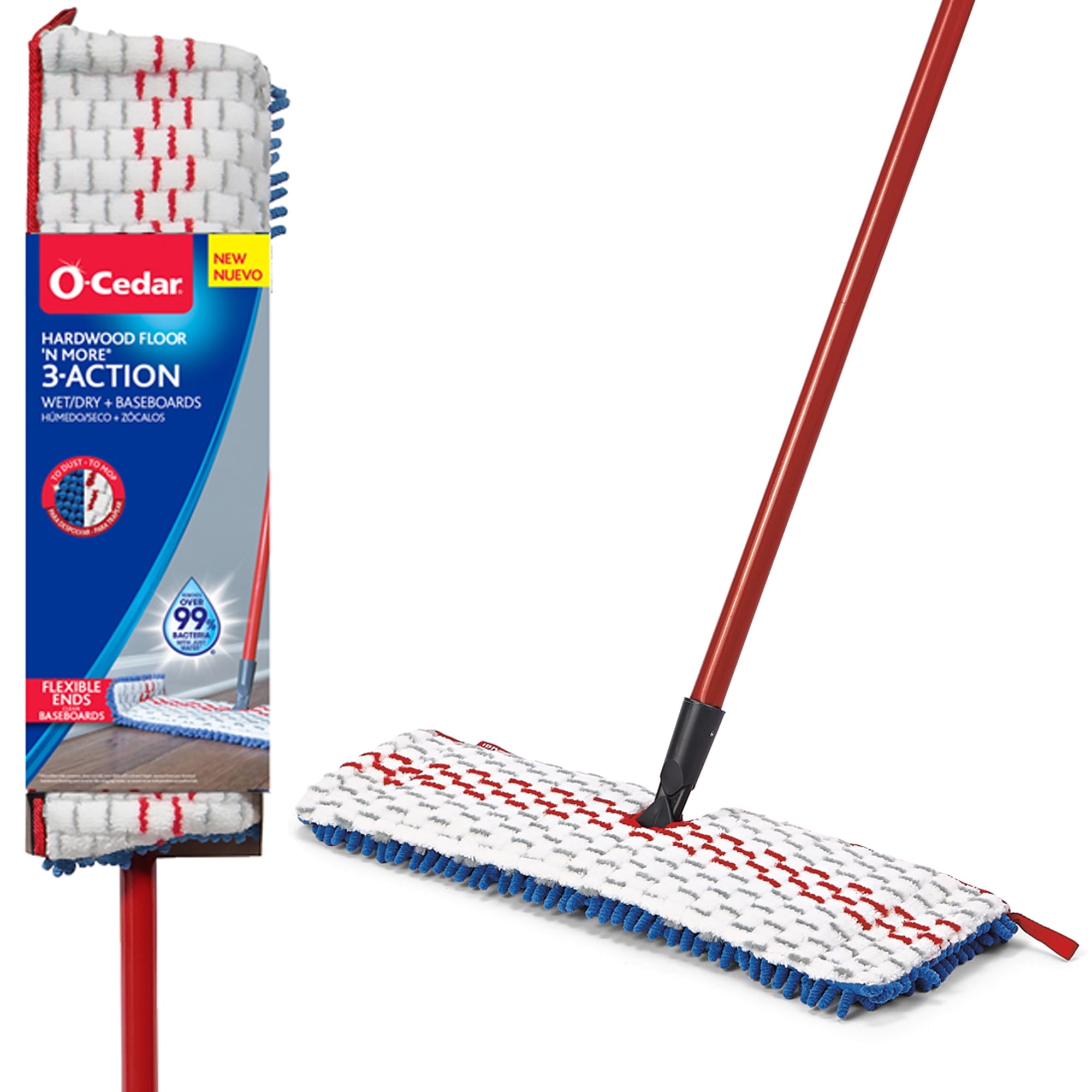 OCedar Hardwood Floor 'N More 3Action Microfiber Mop Walmart