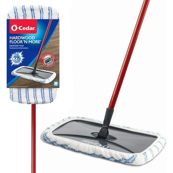 O-Cedar Hardwood Floor 'N More Microfiber Mop with Telescoping Handle (Pack of 4)