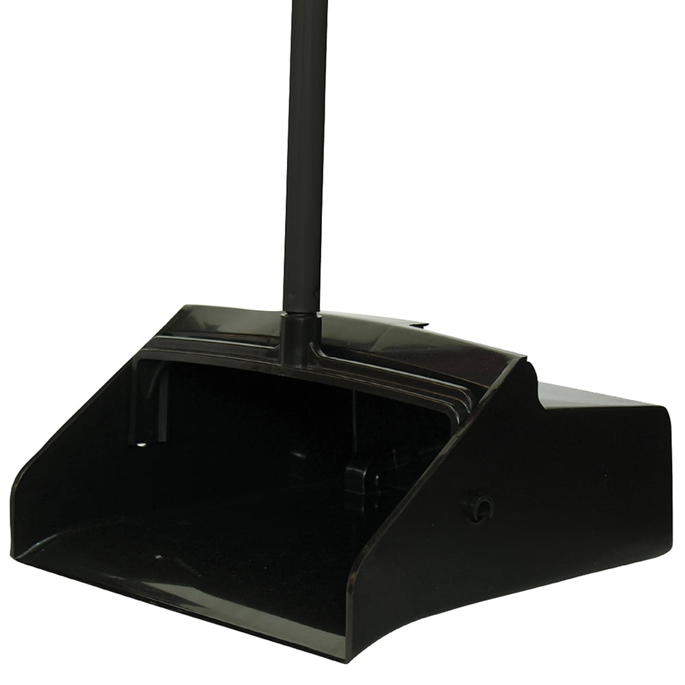 O-Cedar Maxi-Plus Lobby Dust Pan with Rear Wheels Black 13"Wide 30"Handle 6/Carton CB962082