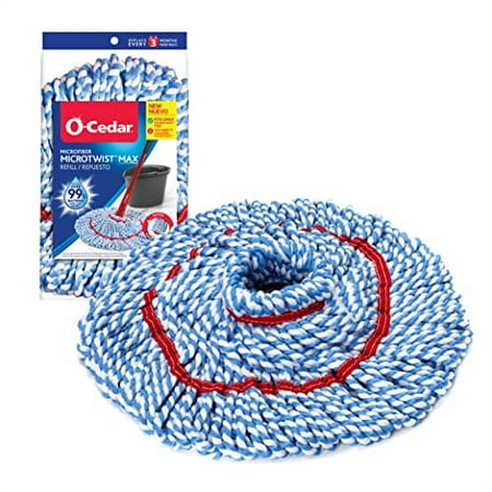 O-Cedar Micro Twist Microfiber Mop Refill Self Wringing Mop Refill, 1 CT