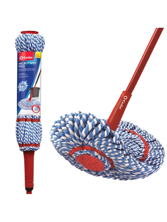 MicroTwist MAX Microfiber Mop, Removes 99% of Bacteria with Just Water