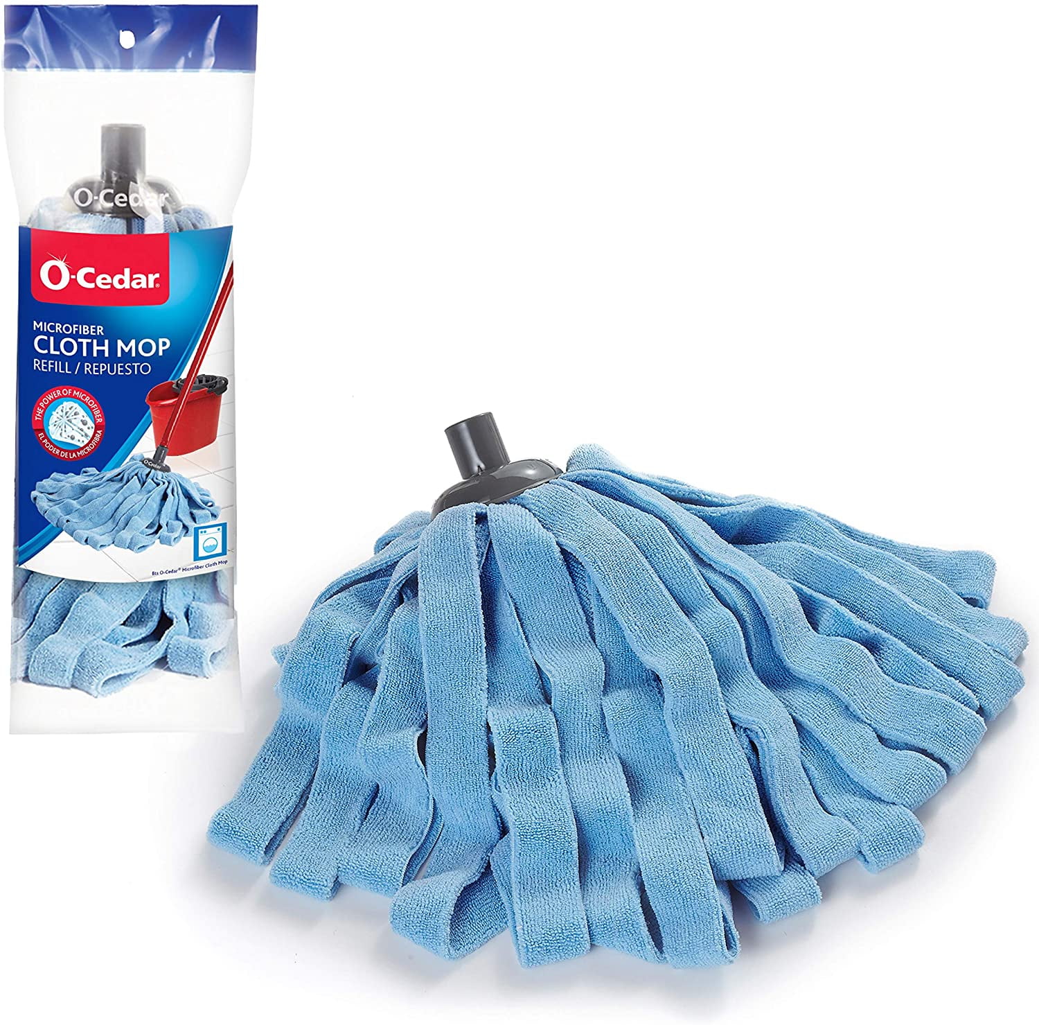 OCedar Microfiber Cloth Mop Refill, Blue 1 Count (Pack of 1)