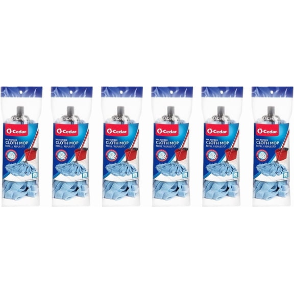 O-Cedar Microfiber Cloth Mop Refill (Pack - 6)