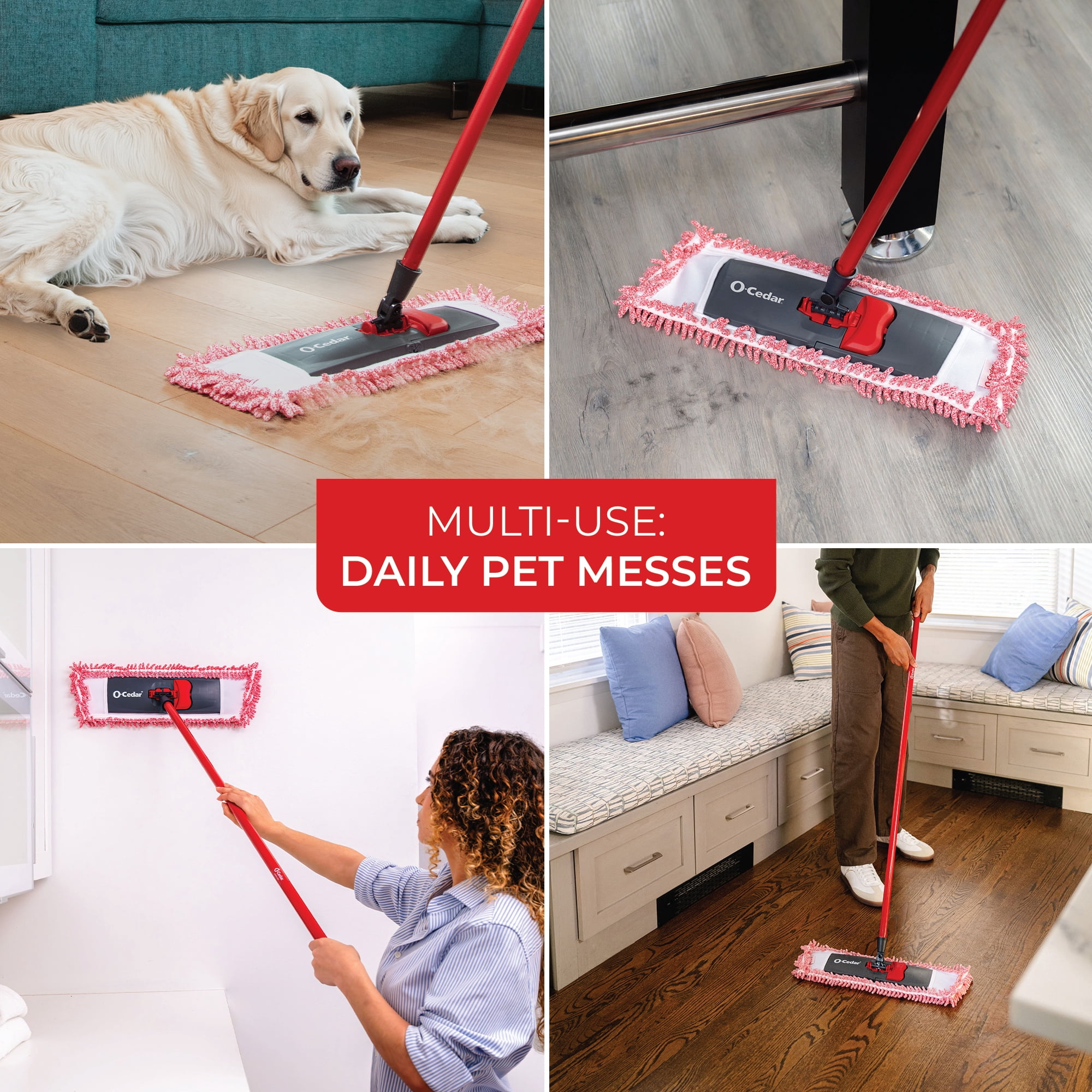 O-Cedar Pet Pro Microfiber Hair & Dust Mop