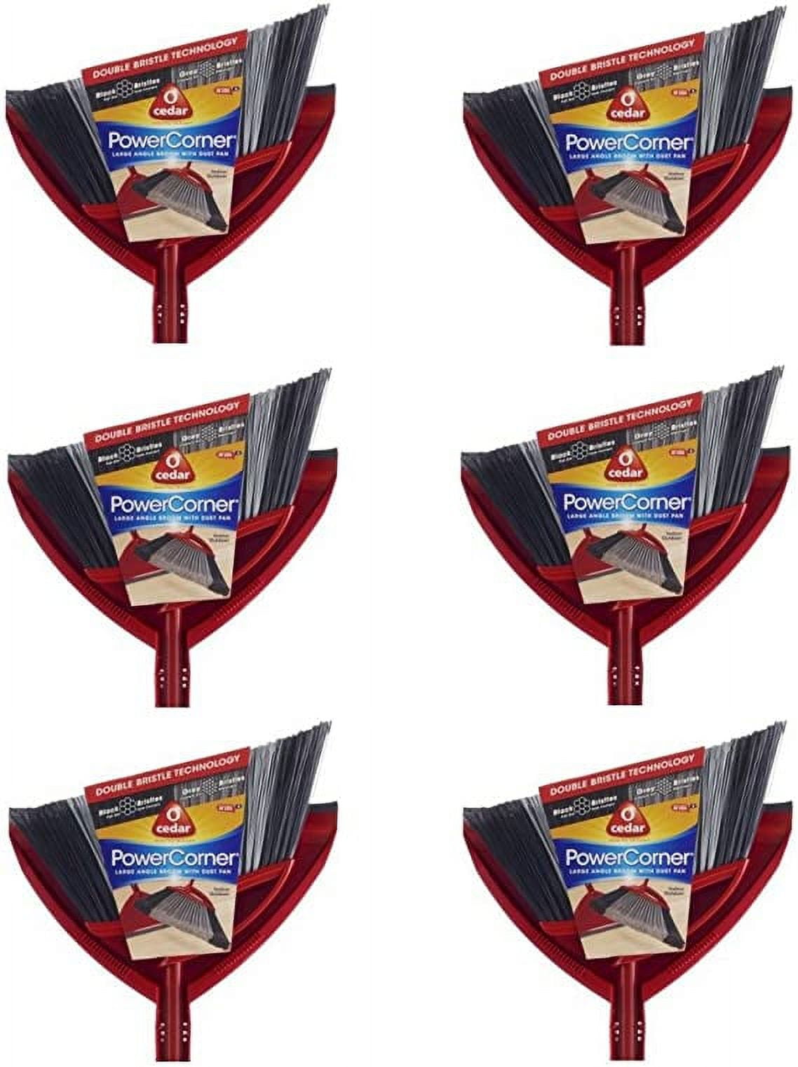 OCedar Power Corner Large Angle Broom with Dust Pan (6Pack)