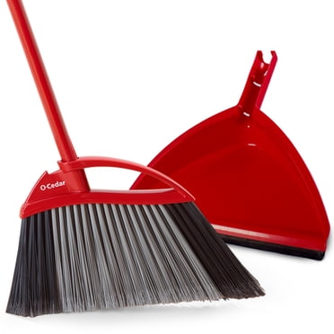 O-Cedar Power Corner Multi Surface Angle Broom With Dust Pan