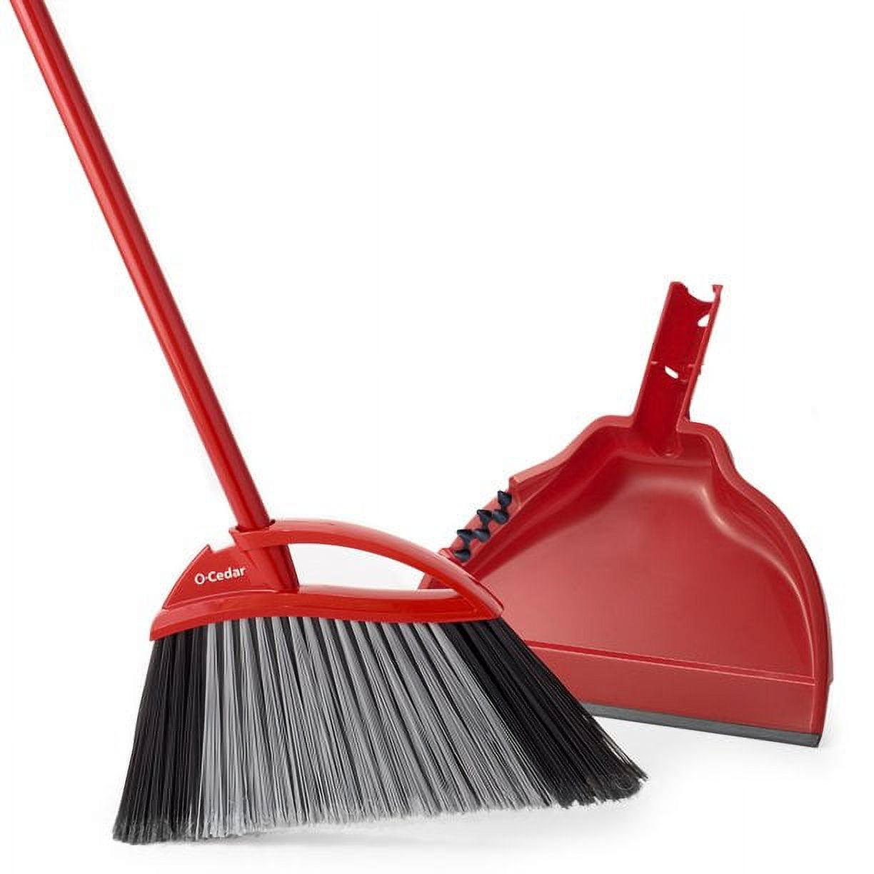 OCedar PowerCorner Large Angle Broom with Dust Pan, Great on All Hard