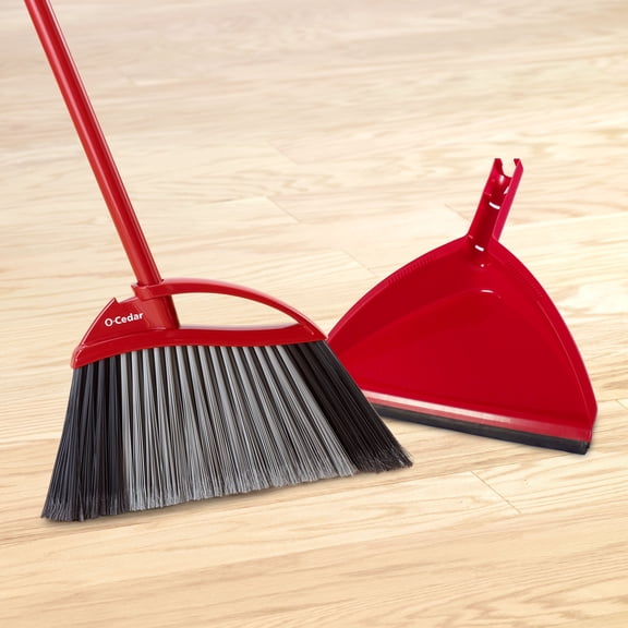 O-Cedar PowerCorner® One Sweep Large Broom with Step-On Dustpan