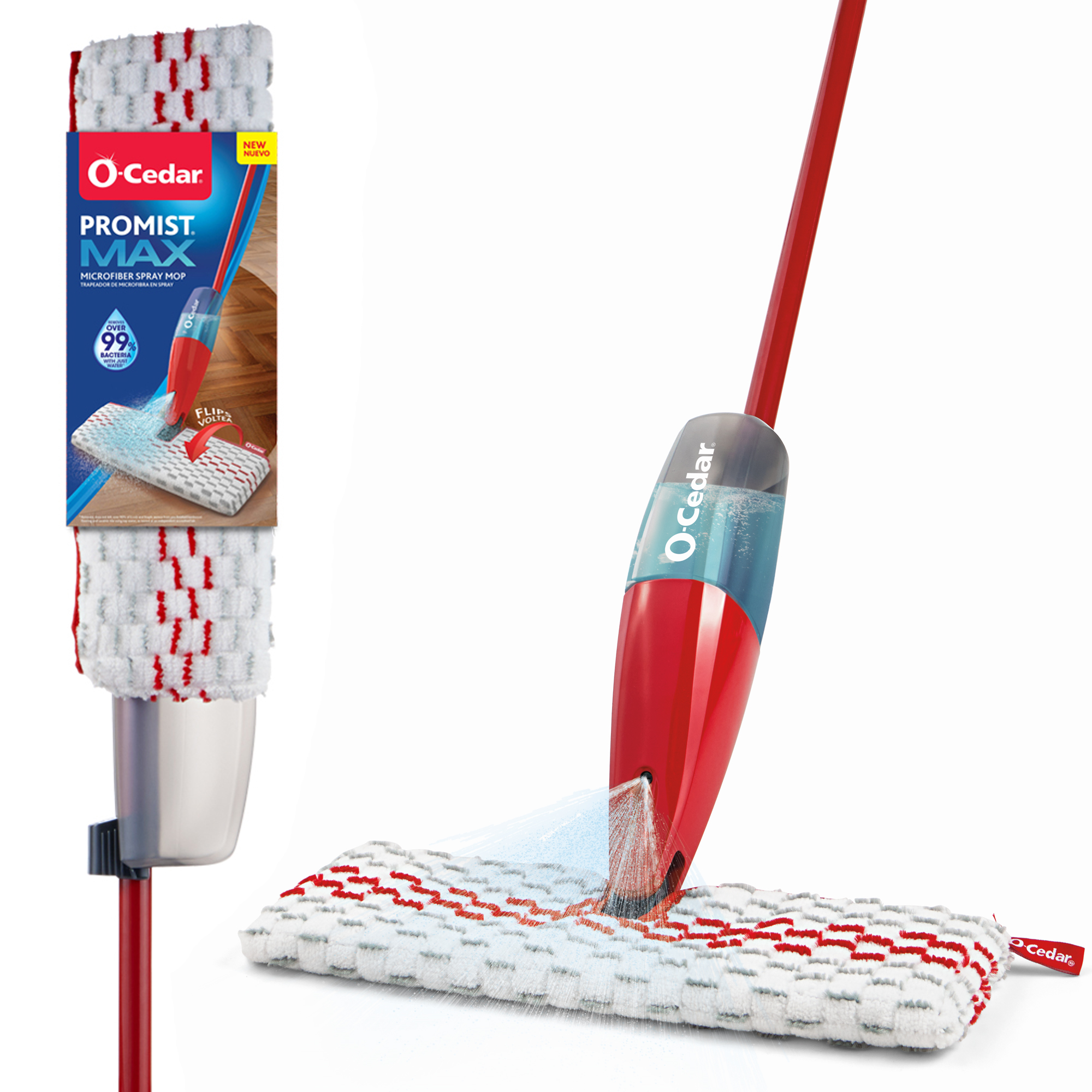 O-Cedar ProMist® MAX Microfiber Spray Mop, Reusable and Machine Washable Mop Pad - image 1 of 21