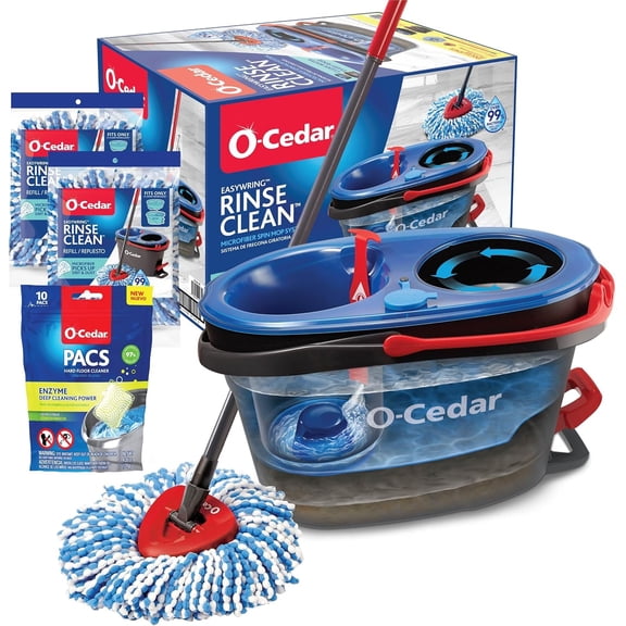 O-Cedar RinseClean + 2 Refills with Citrus Pac Variety Pack