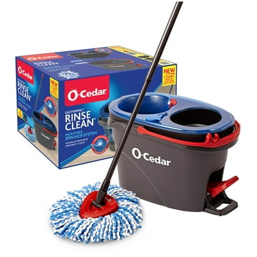 O-Cedar RinseClean™ Clean Water Spin Mop and Bucket System | Clean with Clean Water | Removes 99% of Bacteria