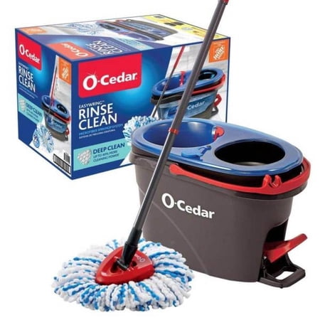 O-Cedar RinseClean Deep Clean Spin Mop Bucket System Multi-Colored