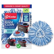 O-Cedar RinseClean Microfiber Spin Mop Head Replacement - Washable and Reusable