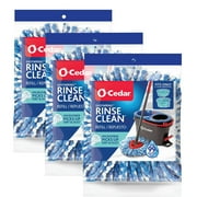 O-Cedar RinseClean Spin Mop Microfiber Refill, 1 CT Pack of 3