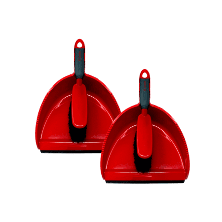 O-Cedar Snap-On Dust Pan & Brush Set - 2 Pack