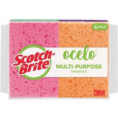 O-Cel-O StayFresh Sponges - 5.8\\" Height x 4.6\\" Width x 4.6\\" Depth - 40/Carton - Cellulose - Assorted