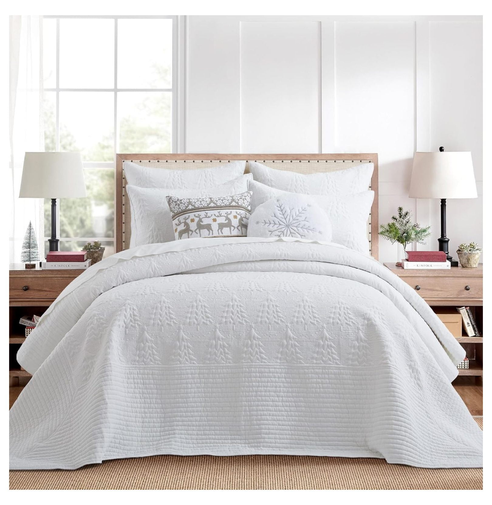  O Christmas Tree Bedspread Set Bedspread and One Standard Sham