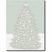 O' Christmas Tree Letterhead Laser & Inkjet Printer Paper, 100 Sheets per Pack