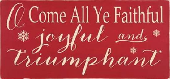 O Come all ye Canvas Art - Erin Deranja (10 x 20)